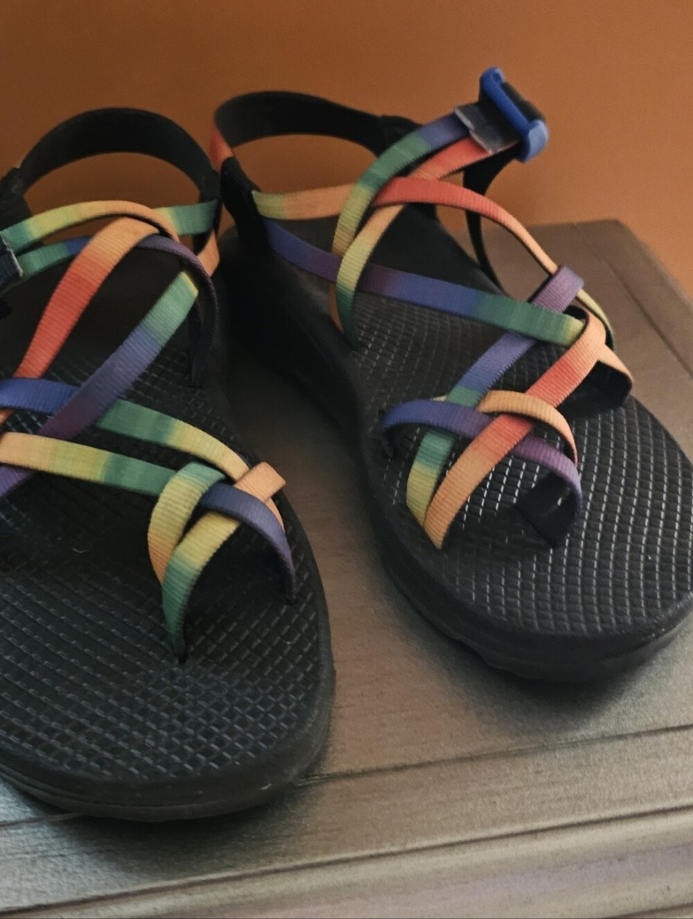 Chaco Women’s Rainbow-Strap Black Sport Sandals